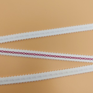 Cinta Elástica de Nylon/Poliéster Gruesa Tejida de Alta Elasticidad con Logotipo Personalizado de Fábrica y Banda Intercolores para Cintas y Correas - Product Image 5