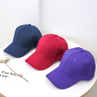 Casquette de baseball unisexe à six panneaux en sergé de couleur unie avec logo personnalisé