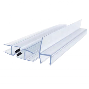 H u a a <span class=keywords><strong>y</strong></span> d צורה pvc עמיד למים מקלחת גומי דלת חדר דלת חותם נורה נקה פס 4-15 מ "מ הזזה זכוכית - Product Image 2