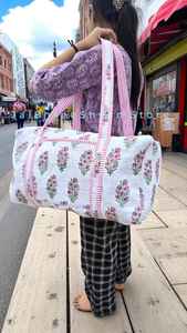 Sac de voyage matelassé en coton fait main, léger, durable, élégant, pratique, grande capacité, pour usage quotidien - Product Image 5