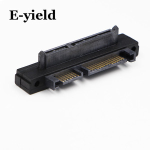 E-Yield Sata 7+15pin Right Angle <b>Adapter</b> Male To Female Hard Drive Connector Single Head - Product Image 1