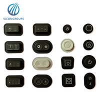 Interrupteur marche/arrêt à température contrôlée à 3 niveaux Bouton poussoir rond Clavier et clavier en silicone