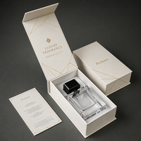 Boîte cadeau rigide de luxe à fermeture magnétique, pliable, en carton ondulé avec insert en mousse et gaufrage pour cosmétiques
