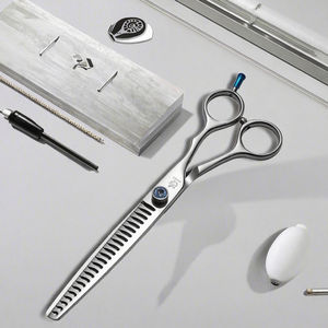 7.0/7.5/8.0 Inch Professional <b>Dogs</b> Positionable Stainless Steel Chunker Grooming Scissors Thinning Shears Cats Thinning - Product Image 3