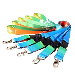 Lanières personnalisées à faible MOQ avec logo imprimé, porte-badge vierge par sublimation, en polyester - Product Image 2