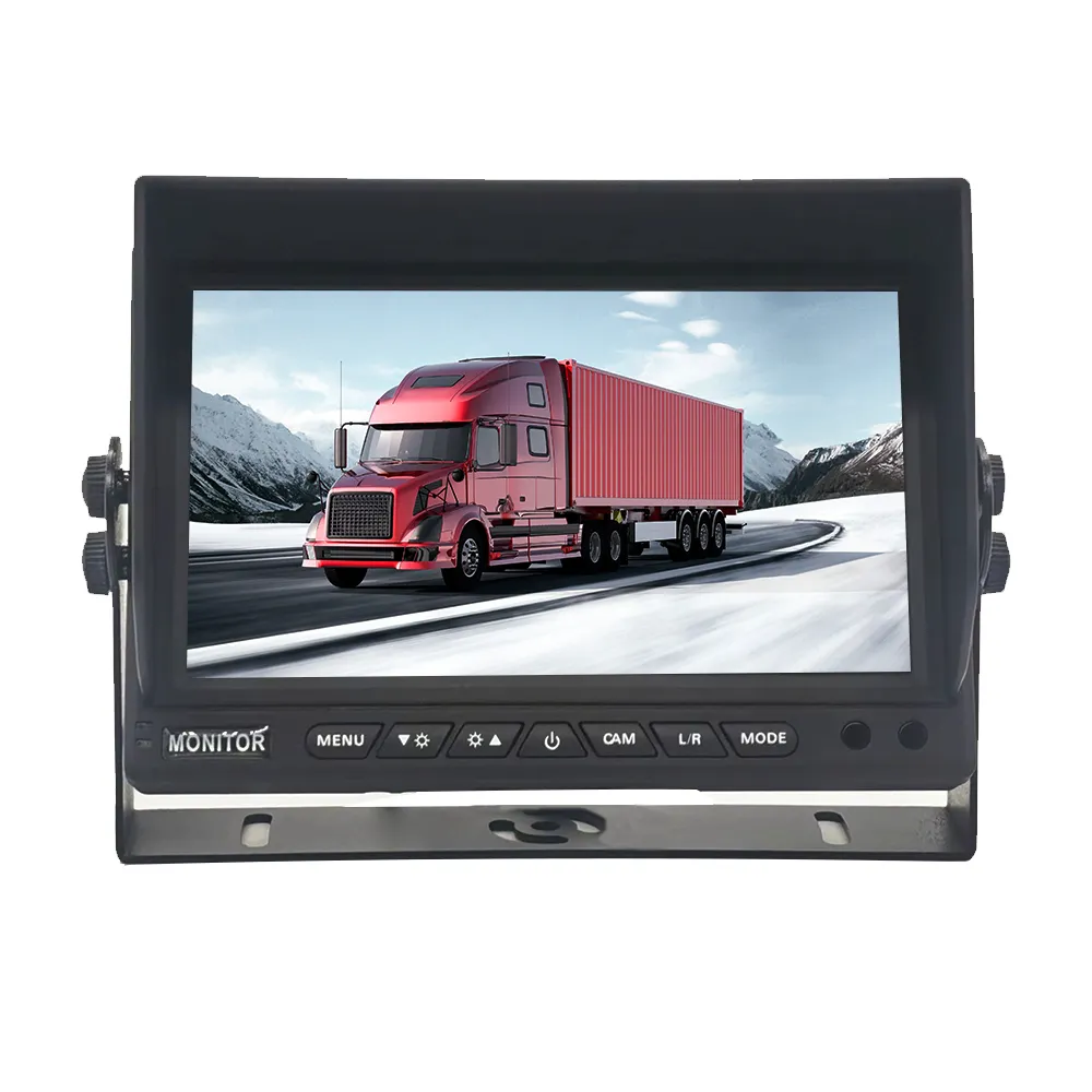 7 Inch Ahd Quad Image Car Video Monitor Screen 720p Dvr Split Car Tft Lcd Monitor For Truck Tractor Bus Car Rear View Monitor