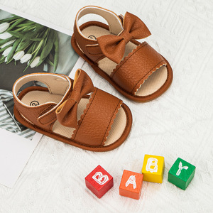 Sandalias de verano para bebés de 0 a 18 meses, zapatos para caminar con lazo, sandalias transpirables para bebés pequeños, sandalias para bebés recién nacidos de 1 año - Product Image 4