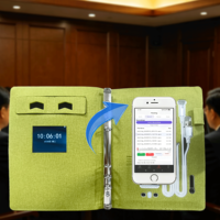 Cuaderno Inteligente Premium sin Lápiz con Tecnología de Sincronización con Cámara de Smartphone y Privacidad 100% Offline para Reuniones de Negocios, Logotipo Personalizado