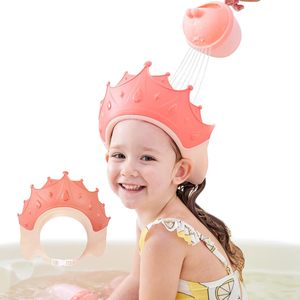 Gorro <span class=keywords><strong>de</strong></span> Ducha Protector <span class=keywords><strong>de</strong></span> Champú Ajustable CF Baby Crown, Seguro para Niños, para Lavar el Cabello sin Lágrimas - Product Image 1