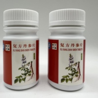 Fu Fang Dan Shen Pian, Suplemento para el Cuidado de la Salud, Obstrucción de la Vía Respiratoria, Estasis Sanguínea, Adultos, No se Recomienda para Mujeres Embarazadas, 3 Tabletas