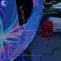 Pantalla LED Flexible Personalizada, Pantalla LED Esférica P3 P4 P5 IP65 Impermeable, Forma para Fachada de Edificio Exterior