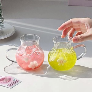 Gobelet en <span class=keywords><strong>verre</strong></span> isolé transparent créatif Lelyi, minimaliste, petit, résistant aux températures tropicales, pour café, lait, fruits, <span class=keywords><strong>verre</strong></span> - Product Image 5