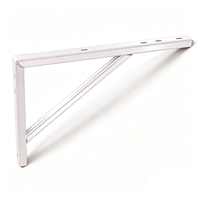 Support mural triangulaire soudé en aluminium pour unité extérieure de climatiseur, pour système CVC résidentiel