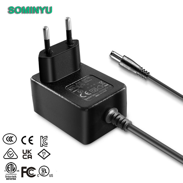 Sominyu 5v3a EU Plug Power Adapter with CE ROHS UL PSE UKCA SAA Certificates Approved