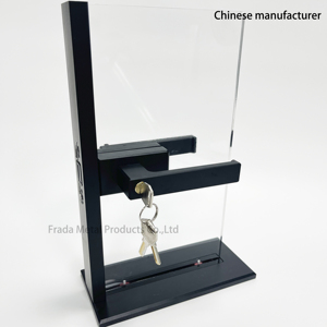 Poignée de porte à profil mince serrure de porte pour porte en verre - Product Image 4