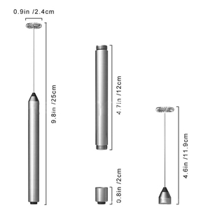 Costo efficiente portatile palmare AA azionato a batteria in acciaio inox frusta latte caffè schiumoso per caffè schiumoso - Product Image 4