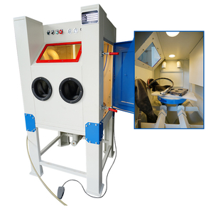 Cabine de sablage à sec robuste avec aspiration pour le nettoyage des métaux - Product Image 1