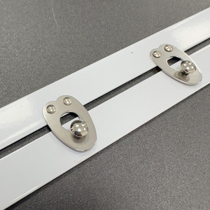 Corsé Hebilla de metal de hueso de acero Apretado Overbust Corsé de varilla sólida Busk en stock - Product Image 3