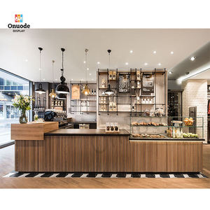 Diseño Interior Personalizado para Cafetería con Iluminación LED y Muebles de Exhibición Completos para Decoración de Cafeterías y Uso Comercial - Product Image 1