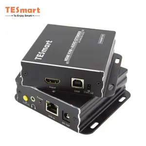 2022 Grosir USB KVM Extender HDMI Video Audio Over IP RJ45 TCP 60 METPOB 4K 120M KVM HDMI Kompatibel HDMI KVM Extender 100M