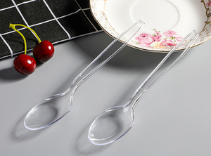 ชุดมีดช้อนส้อมพลาสติก PP PS แบบใช้แล้วทิ้งสีขาวใสสีดำขนาดกำหนดได้เอง - Product Image 3