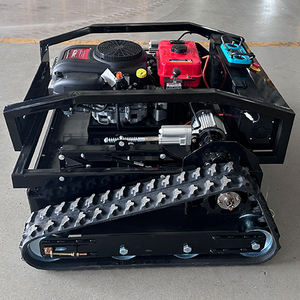 เครื่องตัดหญ้าอัตโนมัติแบบรีโมทคอนโทรล รุ่นอุตสาหกรรม พร้อมที่ตักหญ้า ใช้เครื่องยนต์เบนซิน ขนาด 1000 มม. สำหรับโรงงาน - Product Image 6