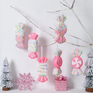 Adornos <span class=keywords><strong>de</strong></span> Caramelo Navideños, Decoraciones Colgantes <span class=keywords><strong>de</strong></span> Bastones <span class=keywords><strong>de</strong></span> Caramelo con Purpurina para Árbol <span class=keywords><strong>de</strong></span> Navidad, Decoración en Espiral <span class=keywords><strong>de</strong></span> Caramelo para Fiestas y Suministros - Product Image 2