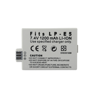 Bộ pin Lithium-ion có thể sạc lại <span class=keywords><strong>LP</strong></span>-<span class=keywords><strong>E5</strong></span> cho máy ảnh kỹ thuật số Canon EOS 1000D 450D 500D - Product Image 4