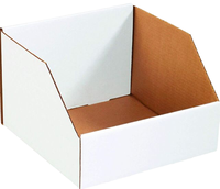YZ Custom Open-Top Karton Wellpappe Vitrinen Robuste Papier Schwamm Liner Stapel Bücher Teile Behälter Behälter Boden Display