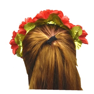 Custom all'ingrosso <span class=keywords><strong>giorno</strong></span> messicano del rosso morto ciocche floreali donne ragazze fiore Hairband Festival Costume <span class=keywords><strong>festa</strong></span> - Product Image 3