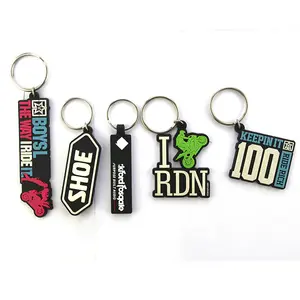 Manufacturer Wholesale High Quality Fashion Cute Pvc Keychain 2D 3D Silicone Rubber Soft Pvc Keychain