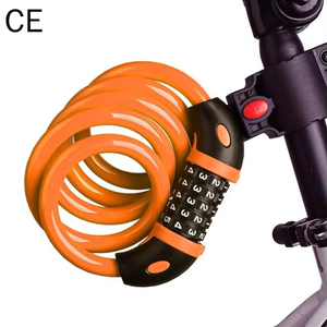 Câble de sécurité pour vélo à combinaison à 5 chiffres, vente en gros d'usine, cadenas à chaîne pour vélo - Product Image 4