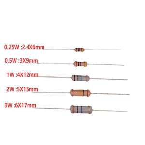 Résistance à fil bobiné Longwei 1/8W 1/4W 1/2W 1W 2W 3W 5W Tolerance 5% Résistance bobinée KNP - Product Image 4