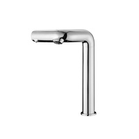 Robinet intelligent 2-en-1 avec capteur laser, distributeur automatique de savon moussant mains libres pour salle de bain, construction en laiton