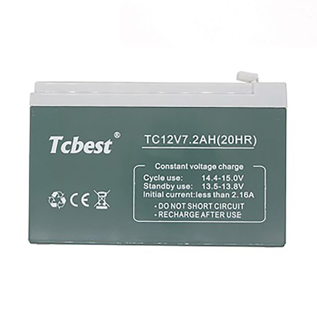 Tcbest 12V 7.2AH Maintenance Free Lead Acid Battery for UPS / Fishing Lights / Toy Car / Scooter