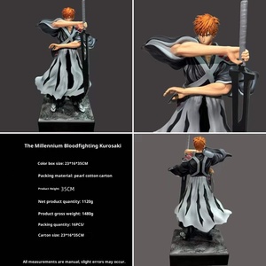 Figurine d'action GK Kurosaki Ichigo Double Lame, Anime Thousand Year <span class=keywords><strong>Blood</strong></span> <span class=keywords><strong>War</strong></span>, en PVC, tendance, pour bureau, cadeau d'anniversaire, modèle décoratif - Product Image 6