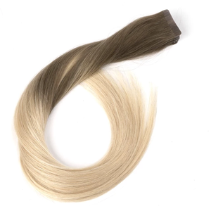 Extensiones de cabello con cinta adhesiva de color <span class=keywords><strong>balayage</strong></span> ombre, de marrón <span class=keywords><strong>oscuro</strong></span> a rubio <span class=keywords><strong>castaño</strong></span>, doble capa, cómodas y fáciles de usar. - Product Image 2
