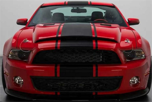 Parachoques delantero compatible con <span class=keywords><strong>Ford</strong></span> Mustang, cubierta de parachoques delantero estilo <span class=keywords><strong>GT500</strong></span>, conversión de parrilla <span class=keywords><strong>2010</strong></span> 2011 2012 2013 2014 - Product Image 4