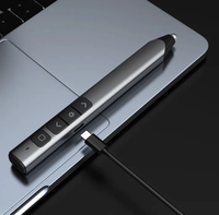 VSON Présentateur sans fil avec stylet et laser vert, corps métallique pour une visibilité optimale - Offre Spéciale