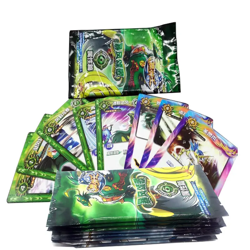 Carte personalizzate di alta qualità di fabbrica che stampano carte collezionabili lucide gioco ad effetto raro Booster Box gioco di carte da gioco
