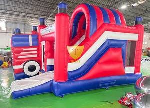 Tobogán Inflable Seco para Exteriores, Castillo Inflable, Pista <span class=keywords><strong>de</strong></span> Obstáculos Inflable con Tobogán - Product Image 3