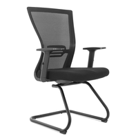 Chaise de bureau ergonomique moderne en maille de nylon, réglable en hauteur, pour visiteurs et conférences, vente en gros en ligne par le fabricant de Foshan
