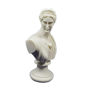 Statue d'art en albâtre de la déesse de la chasse de la Grèce antique, buste élégant - Product Image 2