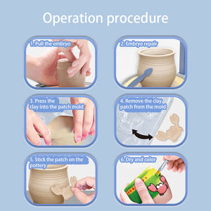 卸売電気陶器機 & ポリマークレイDIY手作りプレイドウ & スライムセットキッズギフトボックス用無料焼き - Product Image 6