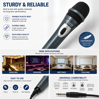 Ensemble de microphones dynamiques filaires pour karaoké, micro à voix claire pour KTV, performance vocale musicale