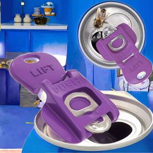 6Pcs Zenidoo Reusable Easy <b>Bottle</b> Openers <b>Plastic</b> Tab Pop <b>Beer</b> for Soda Drink Protector Anti-Bug Fly Beverage Protection - Product Image 6