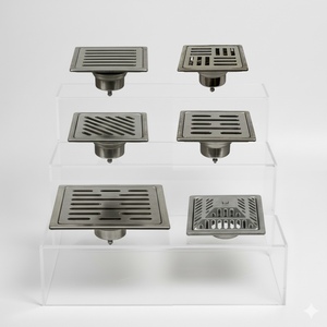 Chuyên nghiệp Heavy Duty nước mưa thoát nước 100x100mm kim tự tháp mô hình sàn ngoài trời cống cho sân và cảnh quan - Product Image 4