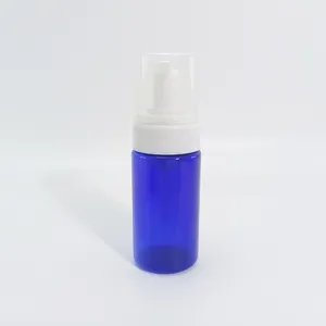 120ML Cleanser Mousse Bottle Bath Foam Face Wash Eyelash Foaming blue pink Foam Pump Lash Shampoo Bottle FB37E