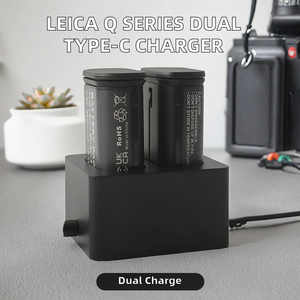 สำหรับกล้องไลก้า Q2 SL2 SL2-S Q3 SL3 ชุดแบตเตอรี่ BP-SCL6 ที่ชาร์จคู่แบบ Type-C แบบพกพา - Product Image 2