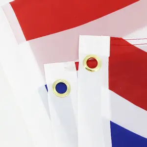 Bandiera all'ingrosso personalizzata UNION JACK 3x5 100% poliestere UK grande bretagna paesi nazionali britannici bandiera che sventola bandiera a mano